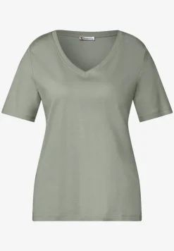 Chemise basique à col en V