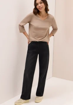 Chemise basique à col en V