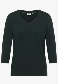 Chemise basique à col en V