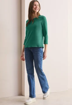 Chemise basique à col en V