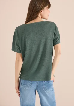 Chemise dropped shoulder aspect lin