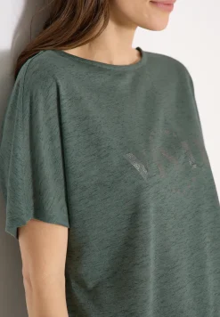Chemise dropped shoulder aspect lin