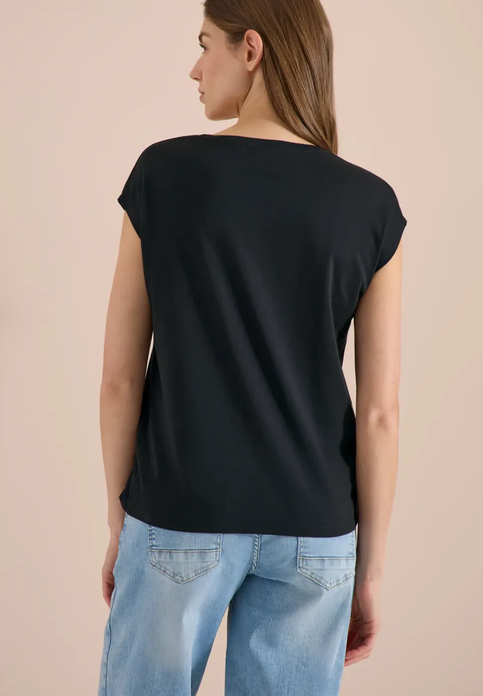 Chemise dropped shoulder avec col en V