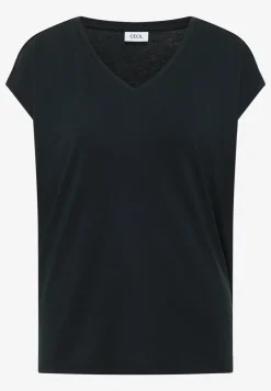 Chemise dropped shoulder avec col en V