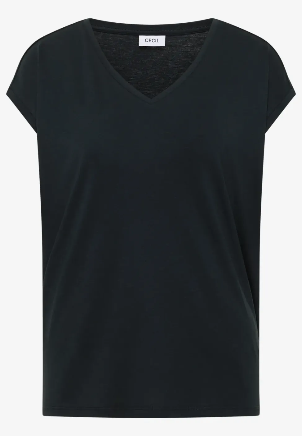 Chemise dropped shoulder avec col en V