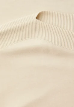 Chemise dropped shoulder avec détail côtelé