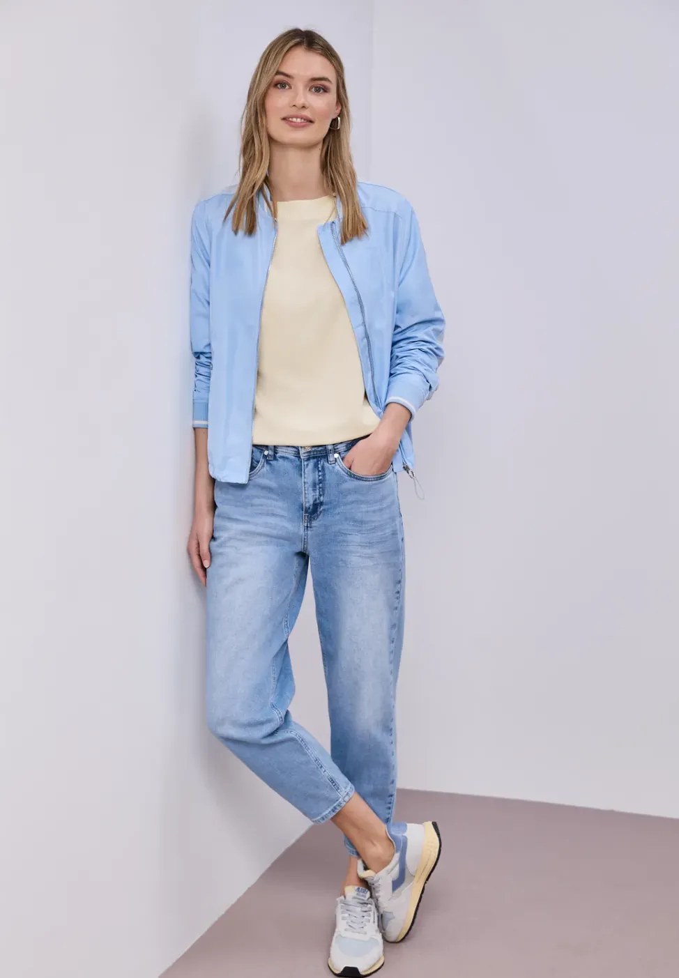 Chemise dropped shoulder avec détail côtelé