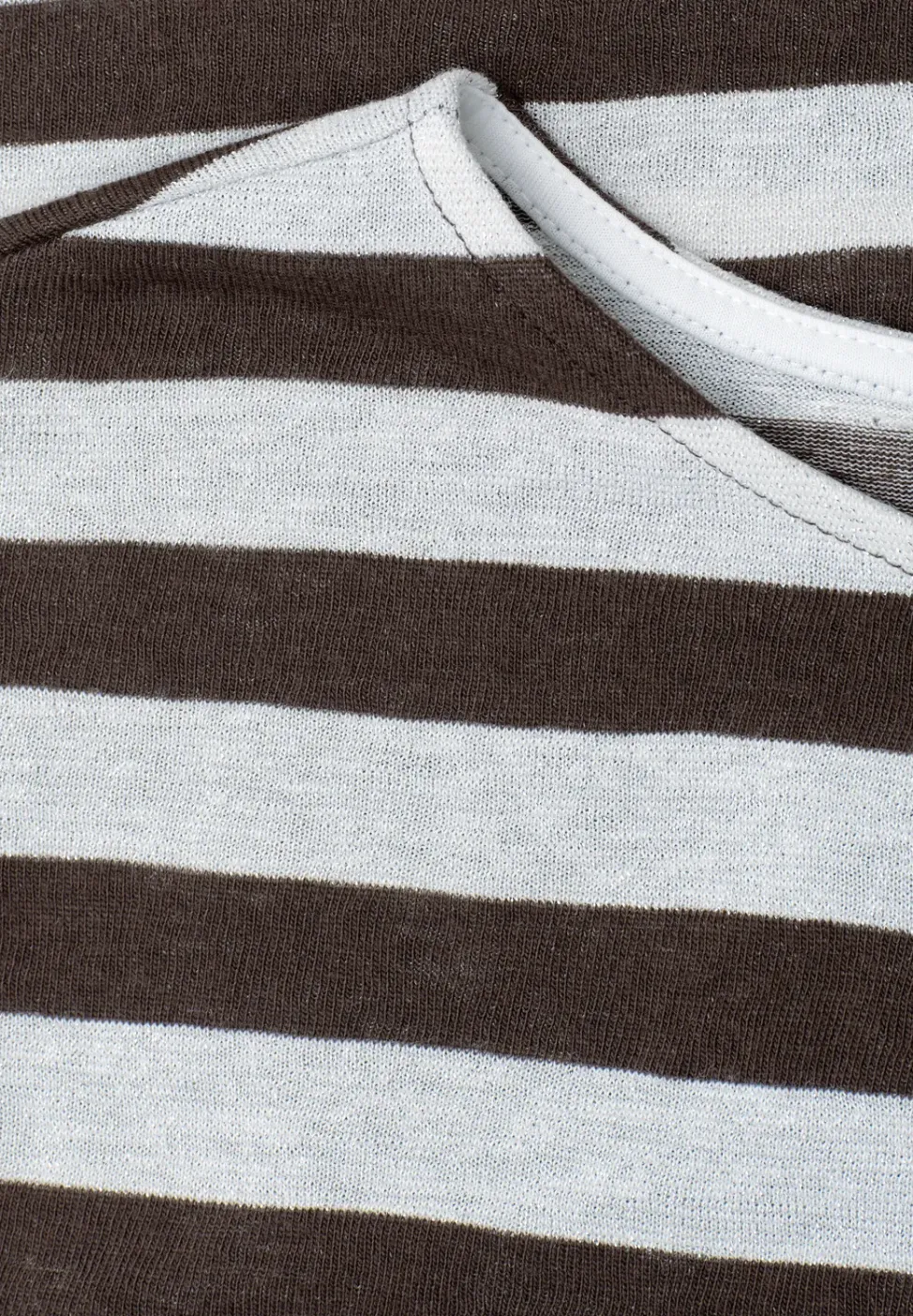 Chemise dropped shoulder à rayures et paillettes