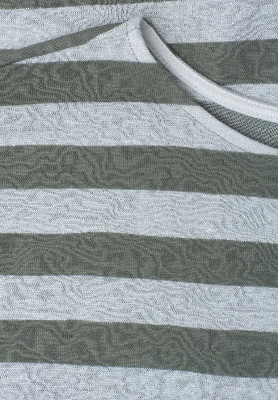 Chemise dropped shoulder à rayures et paillettes