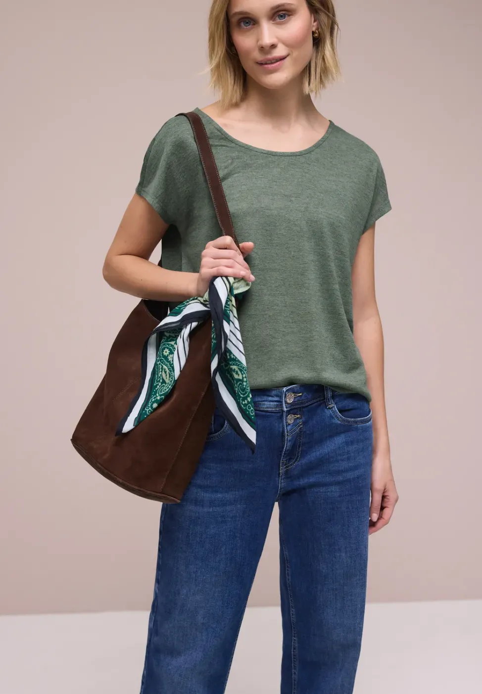 Chemise dropped shoulder look lin