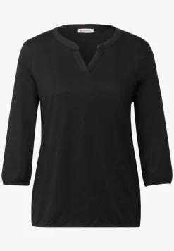 Chemise en jersey à col fendu