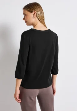 Chemise en jersey à col fendu
