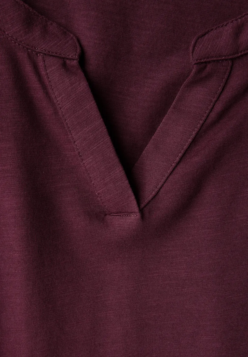 Chemise en jersey à col fendu