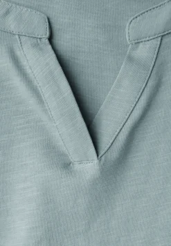 Chemise en jersey à col fendu