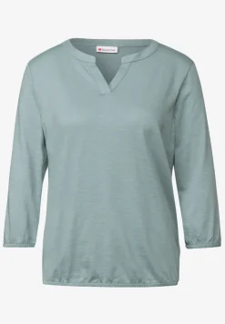 Chemise en jersey à col fendu