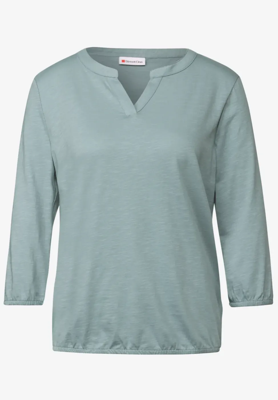 Chemise en jersey à col fendu