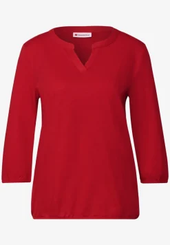 Chemise en jersey à col fendu