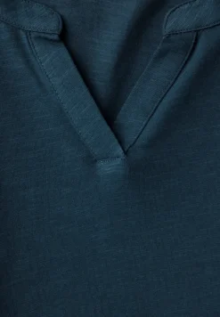 Chemise en jersey à col fendu