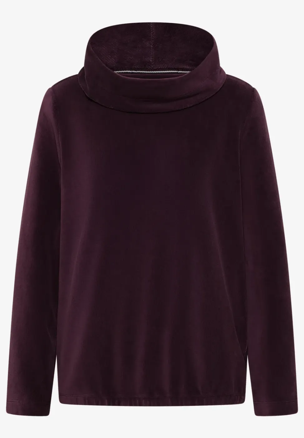 Chemise en velours côtelé avec grand col