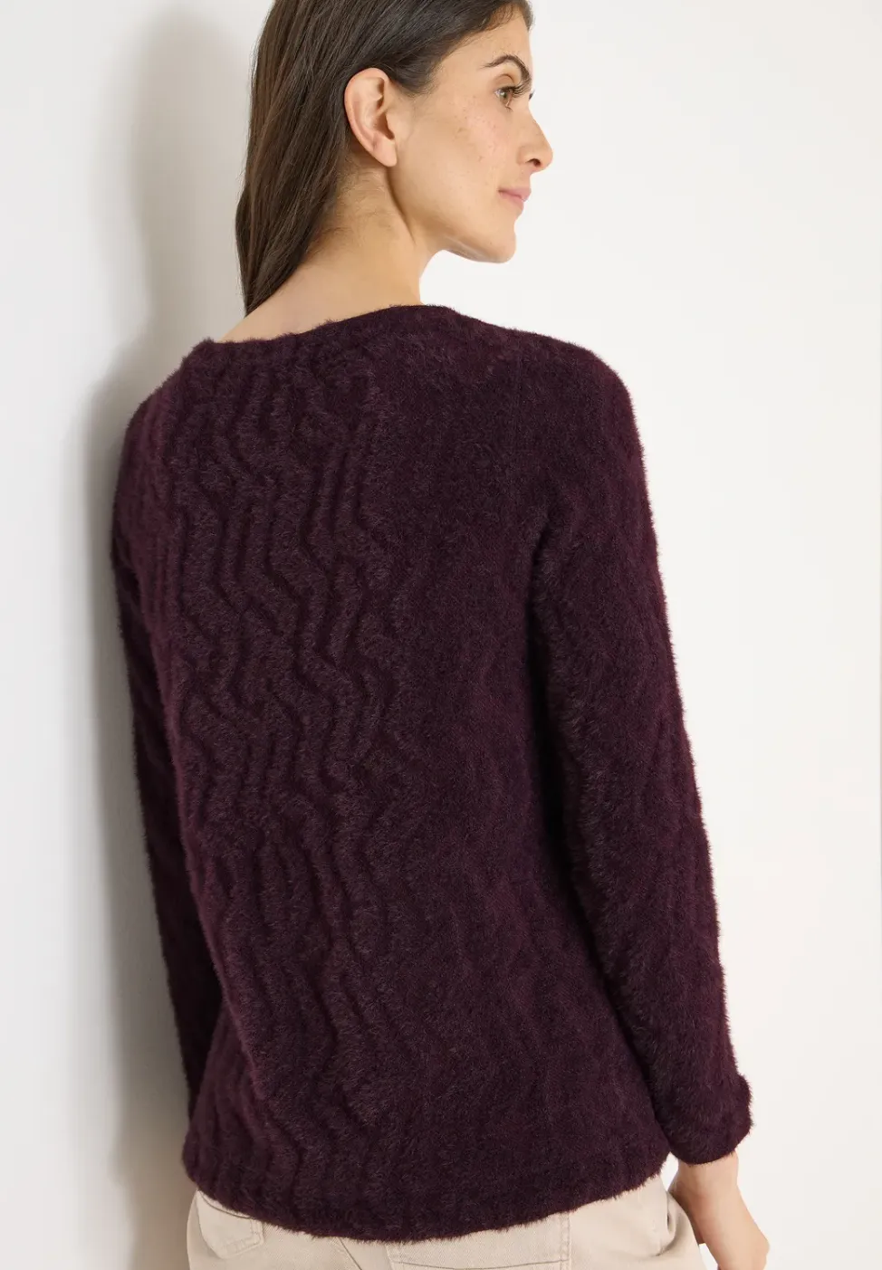 Chemise jacquard en fil de plume