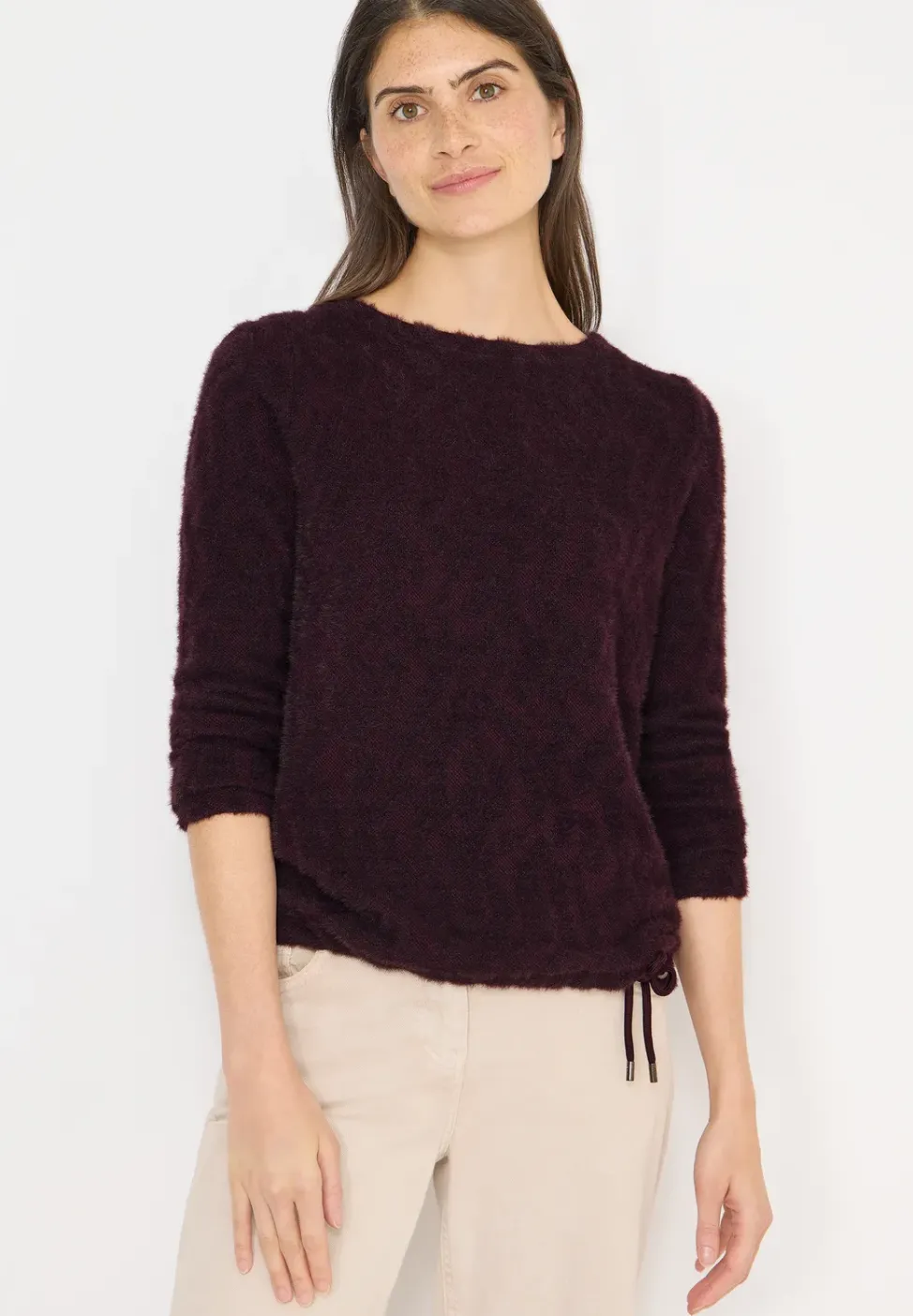 Chemise jacquard en fil de plume