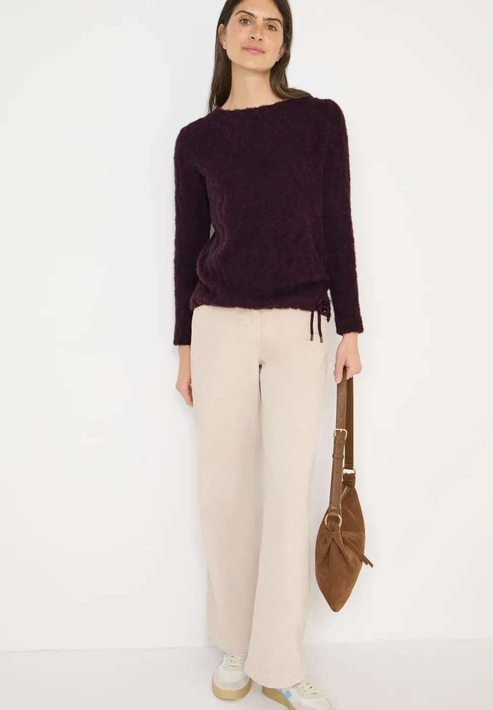 Chemise jacquard en fil de plume