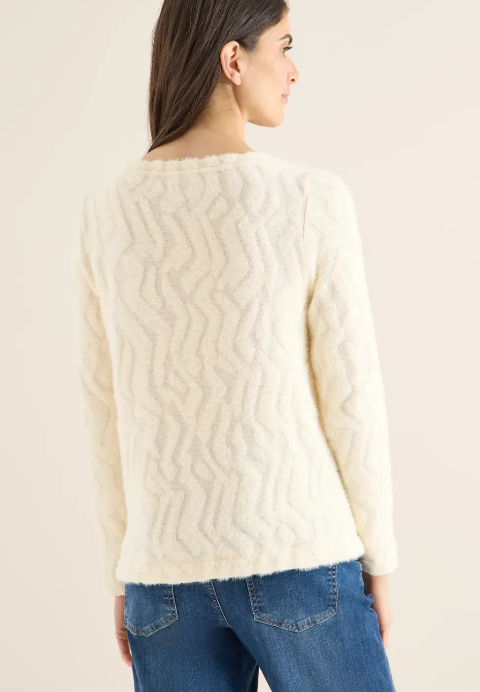 Chemise jacquard en fil de plume