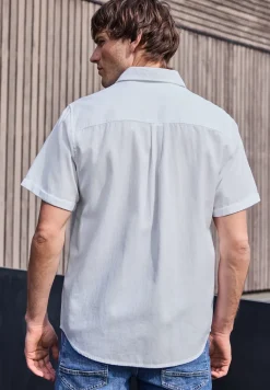 Chemise Bedford à manches courtes avec poche