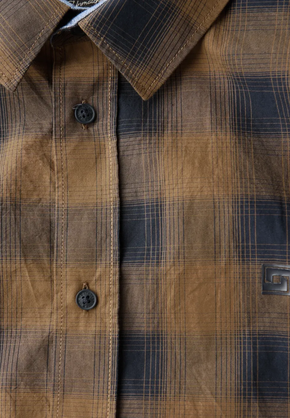Chemise à carreaux en coton