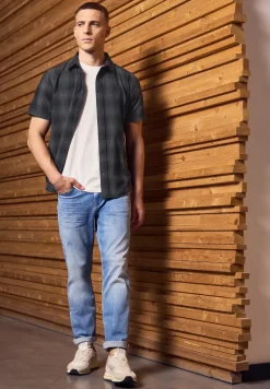 Chemise à carreaux en coton