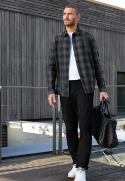 Chemise à carreaux en coton