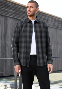 Chemise à carreaux en coton