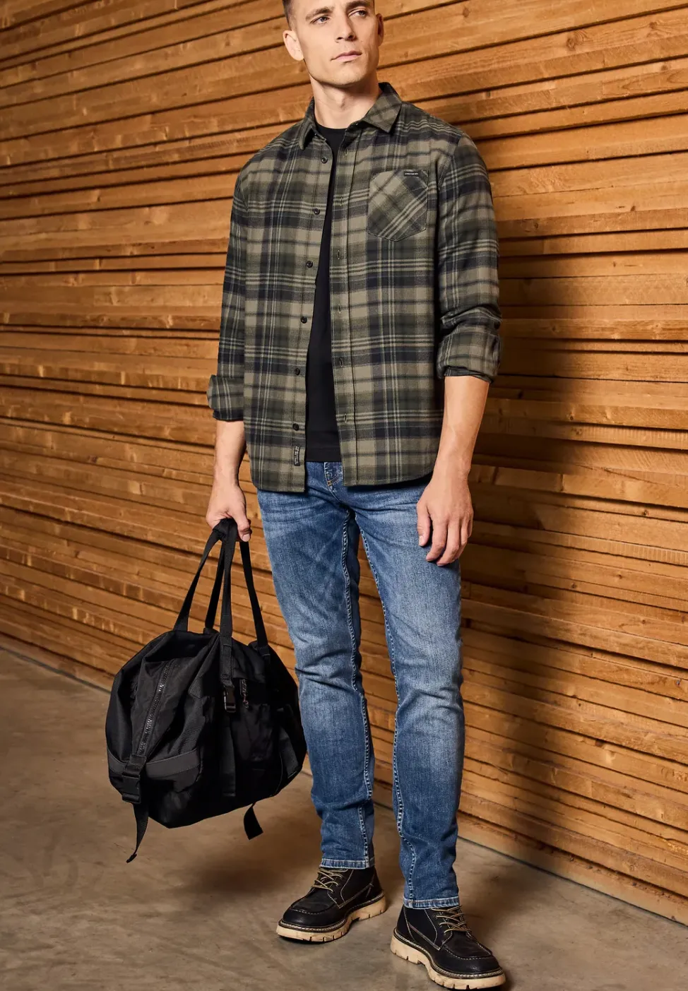 Chemise à carreaux en flanelle