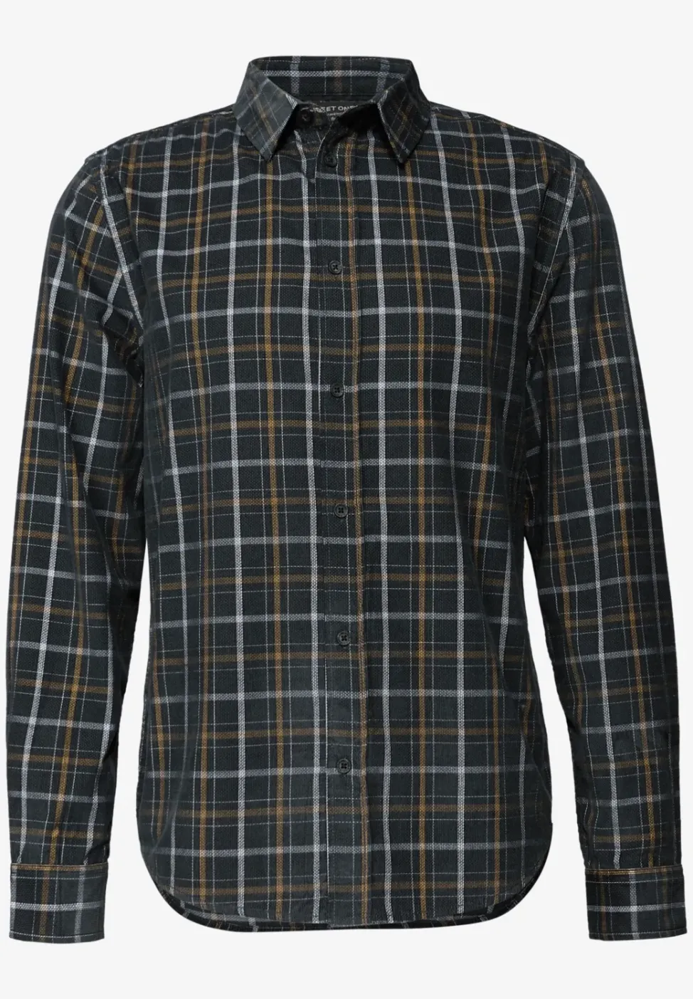 Chemise à carreaux en velours côtelé
