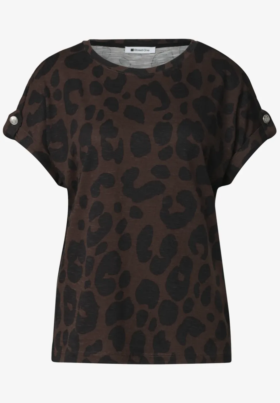 Chemise dropped shoulder à motifs