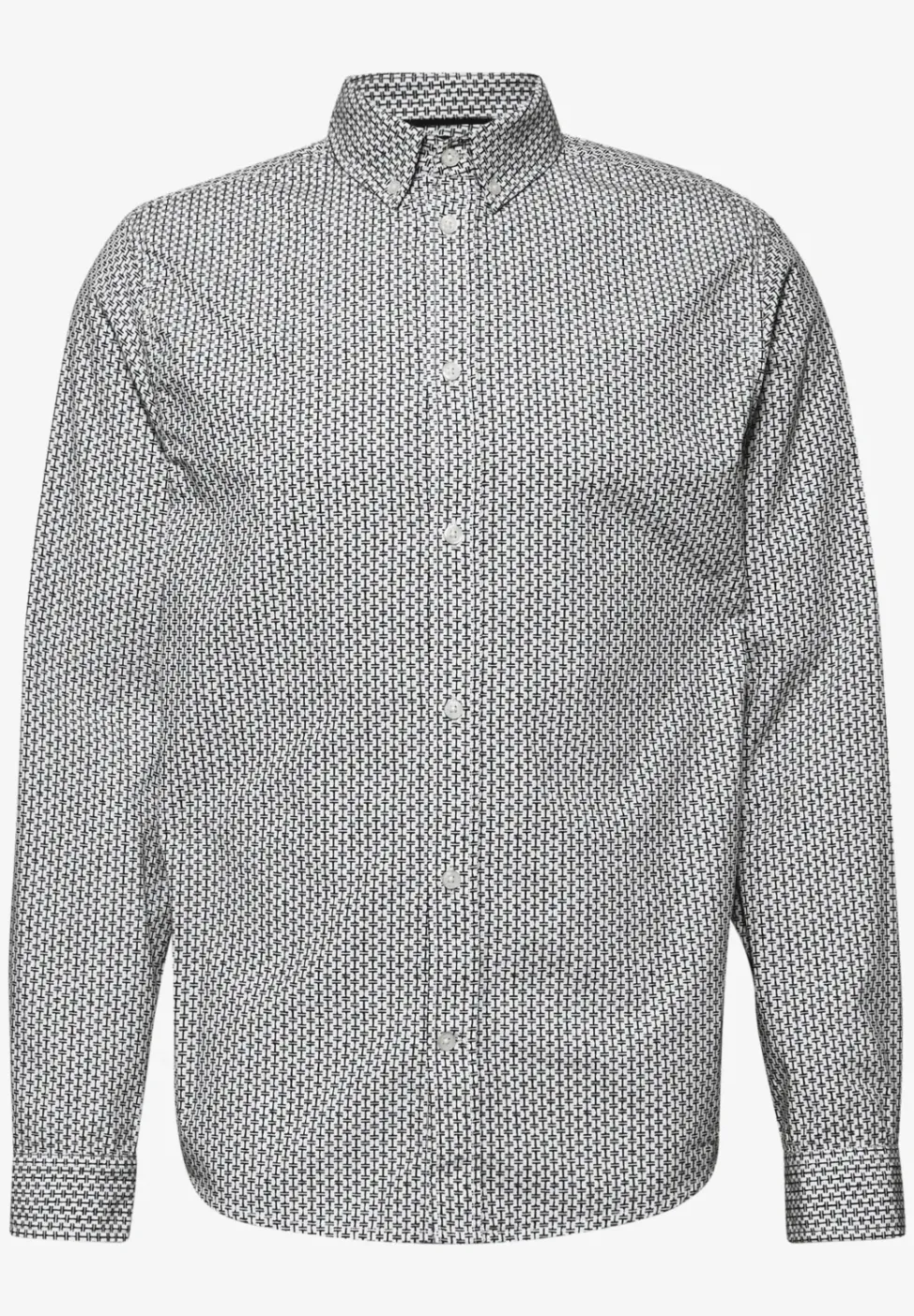 Chemise en popeline à motifs