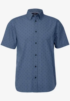 Chemise en popeline à motifs