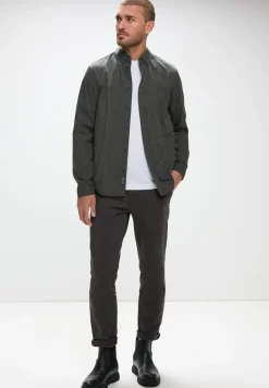 Chemise en popeline à motifs