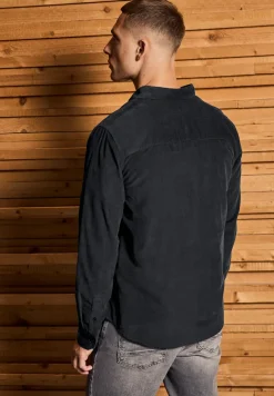 Chemise en velours côtelé doux