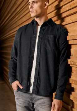 Chemise en velours côtelé doux