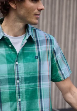 Chemise à manches courtes avec motif à carreaux