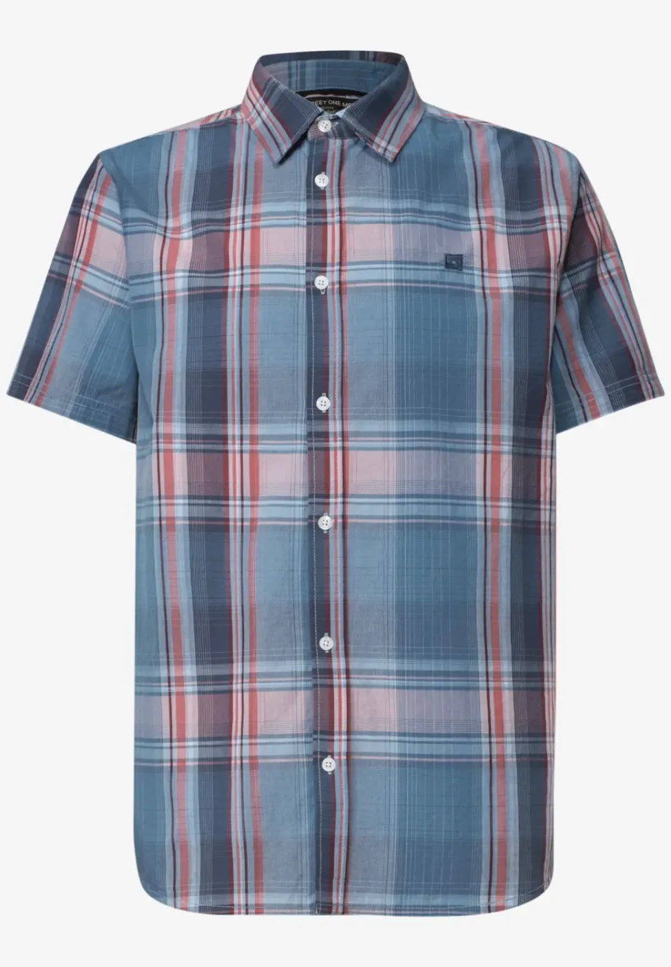 Chemise à manches courtes avec motif à carreaux