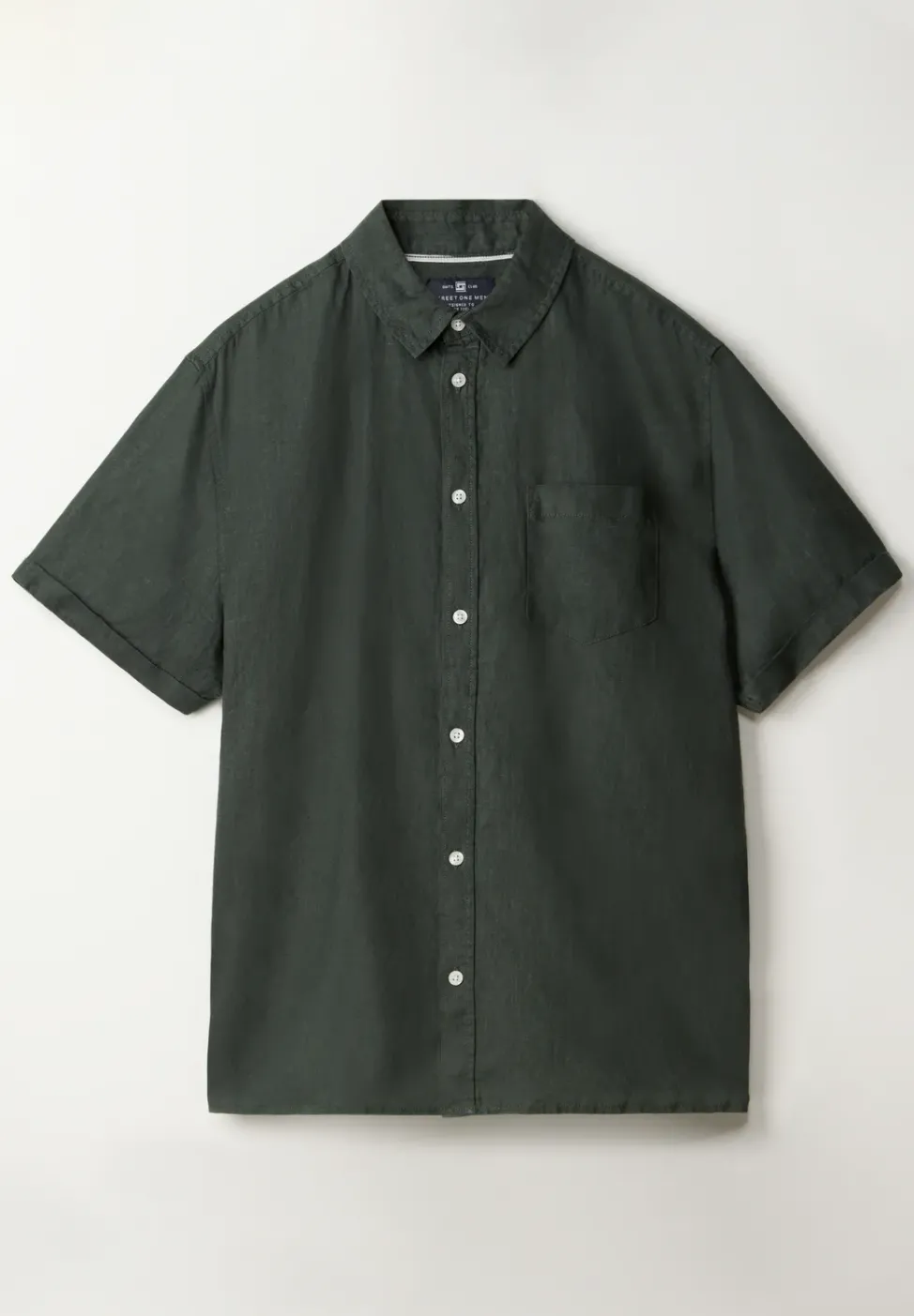 Chemise à manches courtes en lin