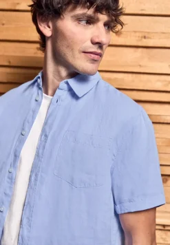 Chemise à manches courtes en lin