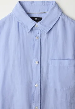 Chemise à manches courtes en lin