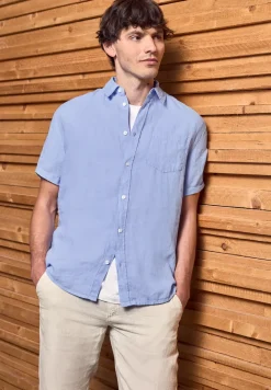 Chemise à manches courtes en lin