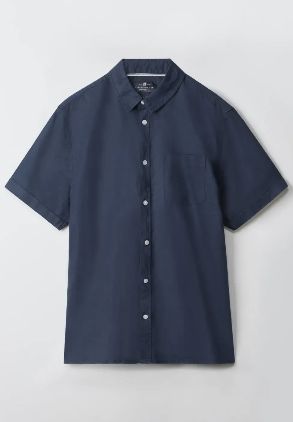 Chemise à manches courtes en lin