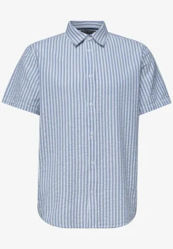 Chemise à manches courtes en qualité seersucker