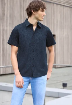 Chemise à manches courtes en qualité popeline