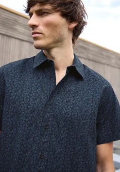Chemise à manches courtes en qualité popeline
